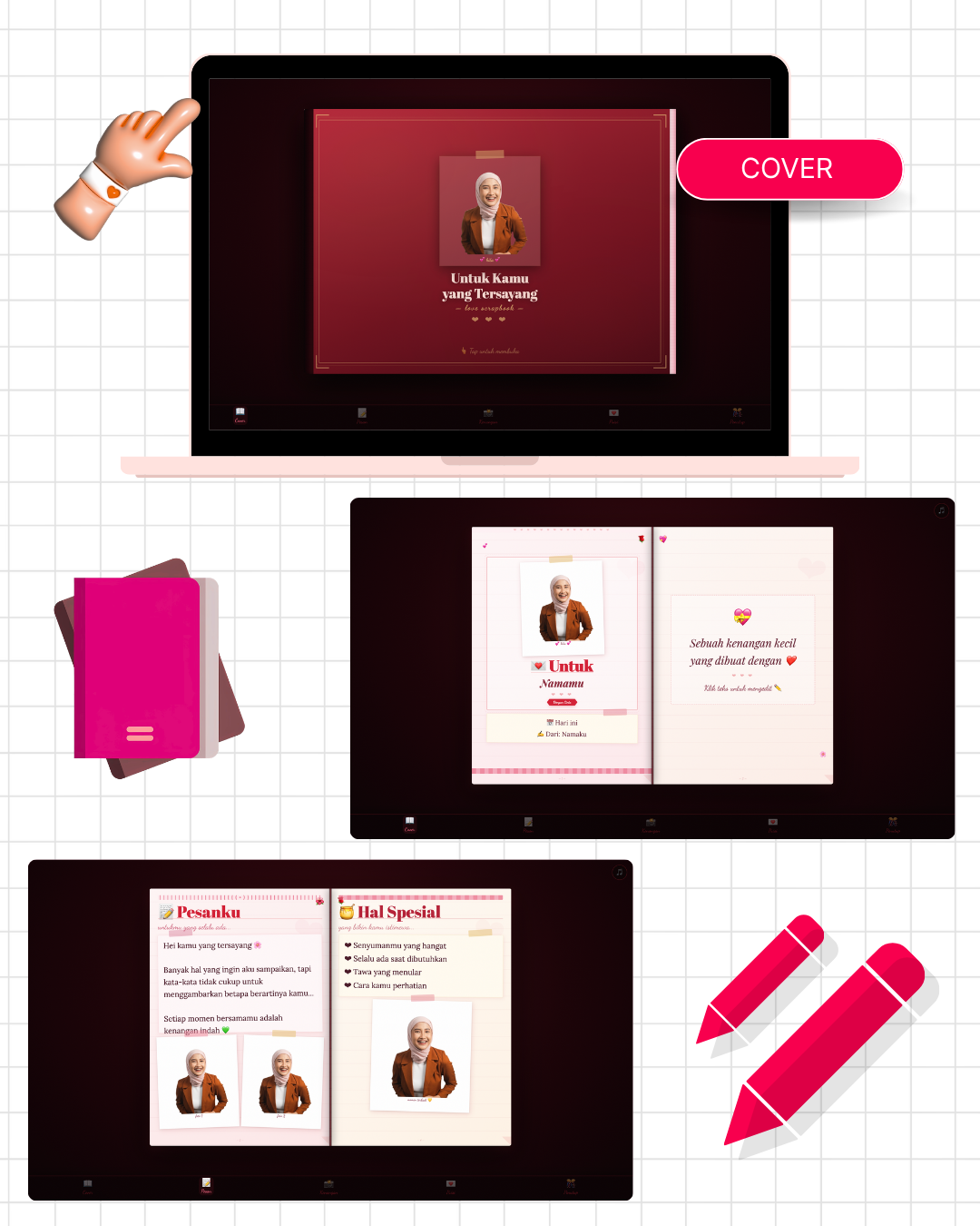 Eksklusif Scrapbook 1 - Online Gift