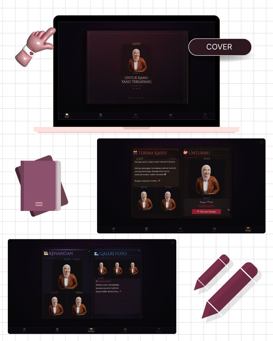 Eksklusif Scrapbook 3 - Online Gift