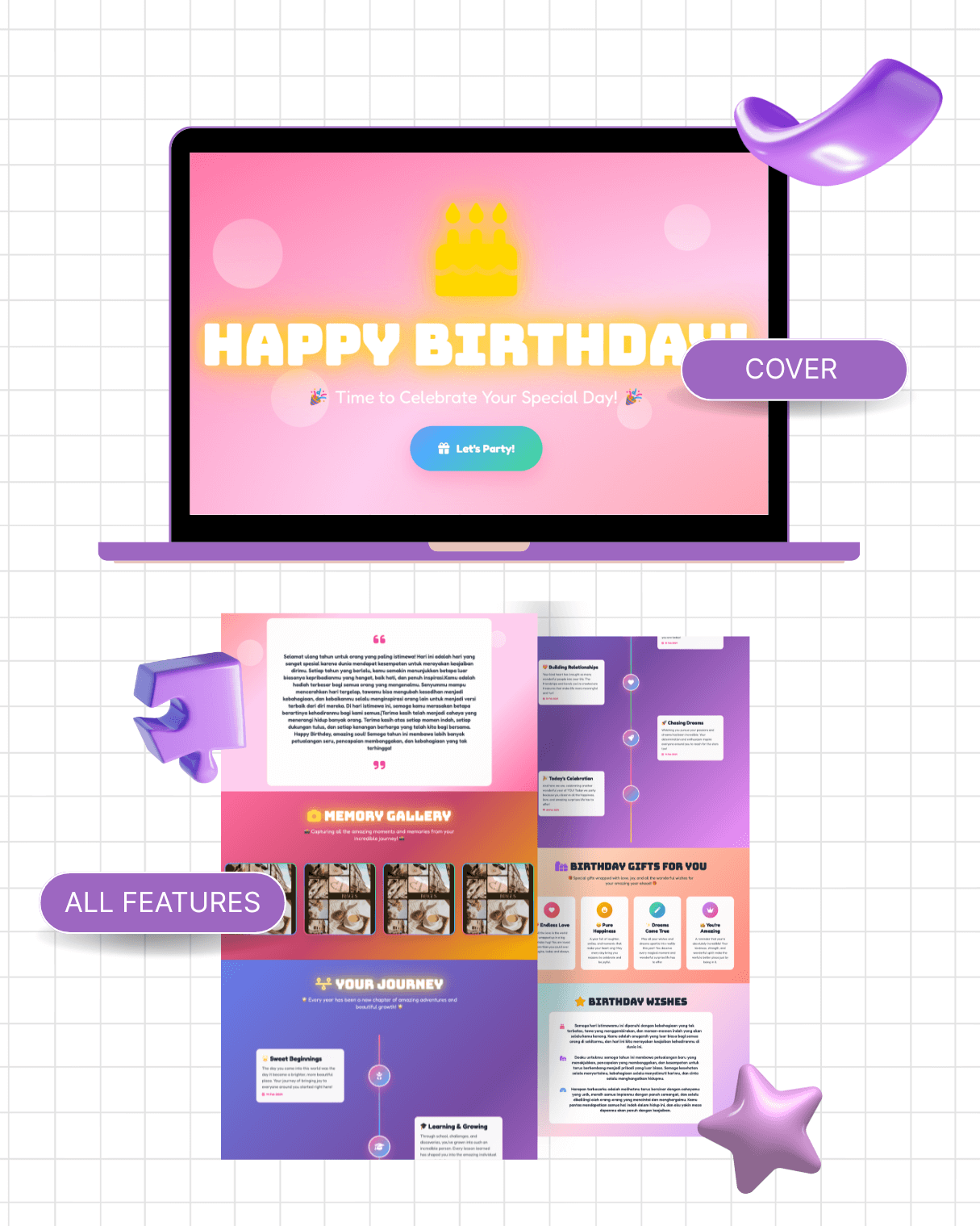 Medium Birthday 1 - Online Gift